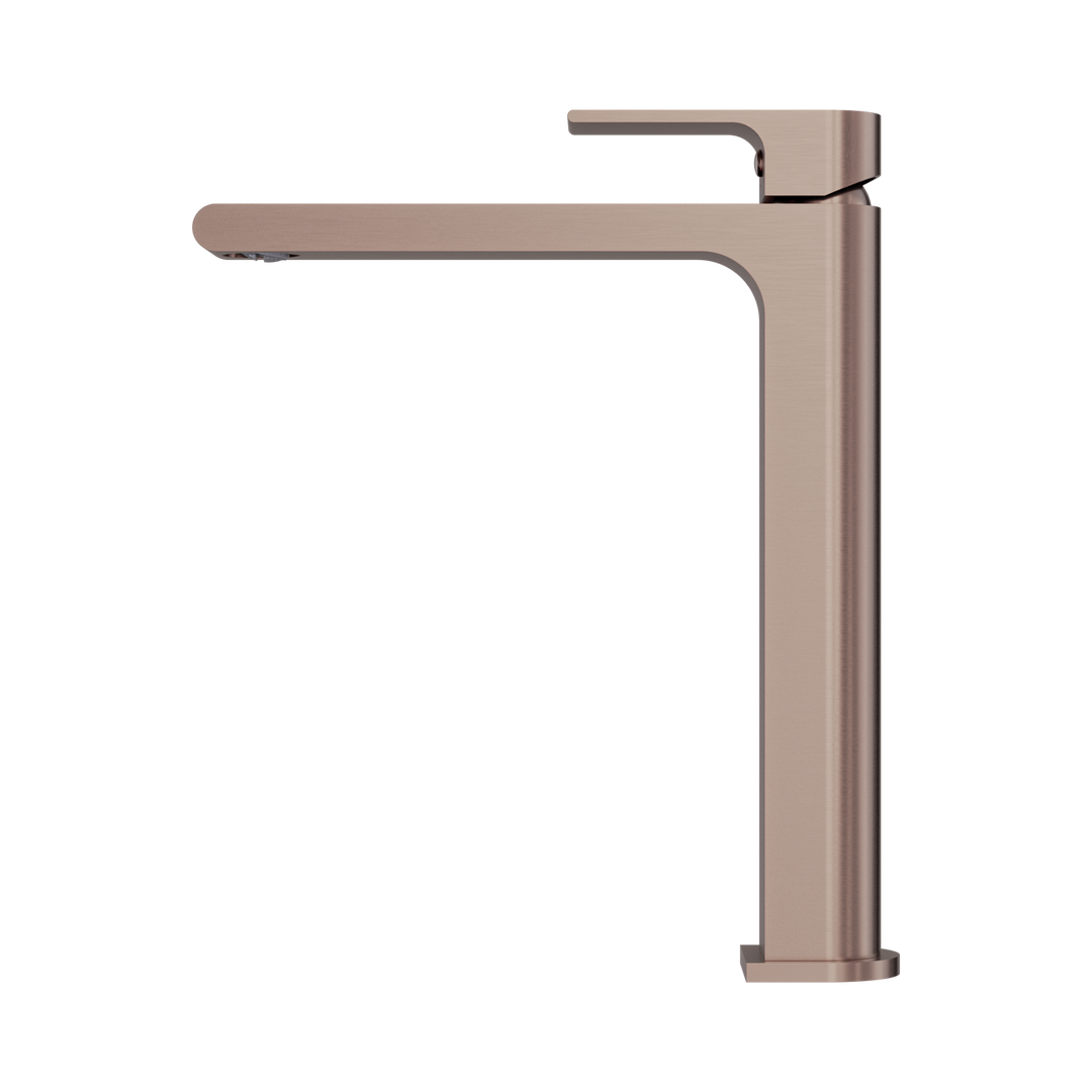 Nero Bianca Tall Basin Mixer CP Brushed Bronze