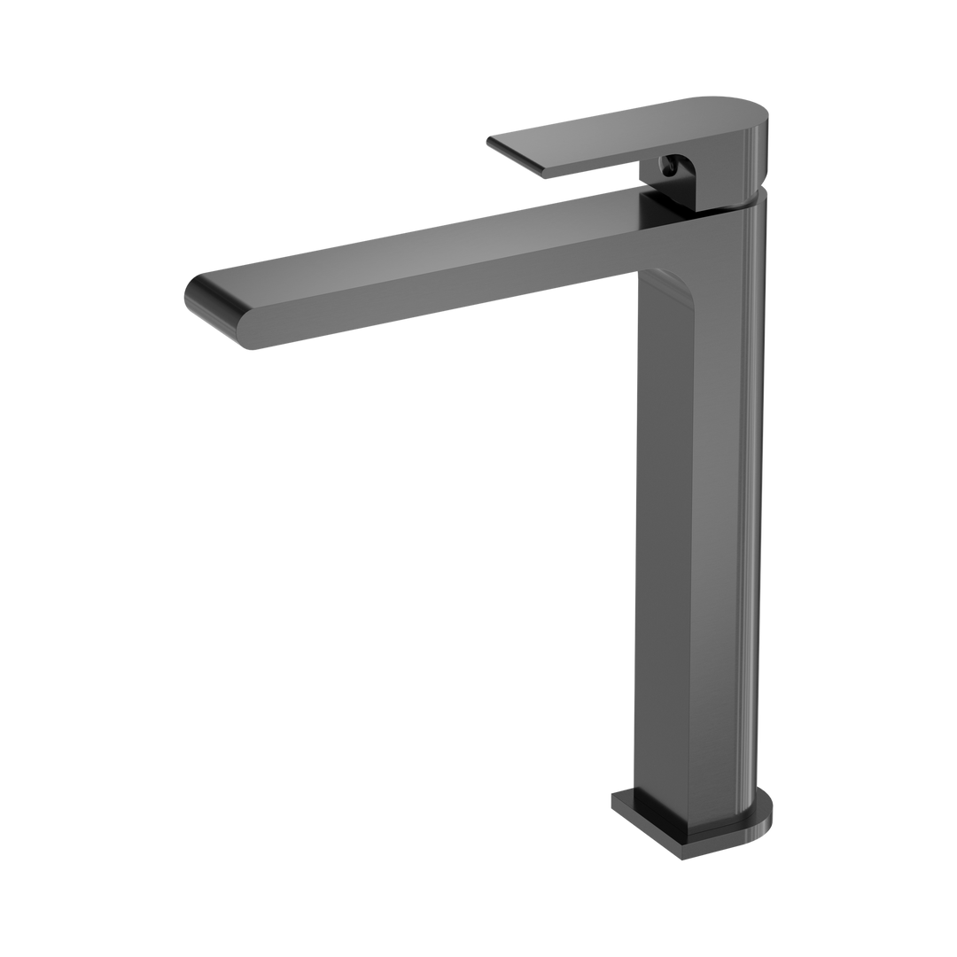 Nero Bianca Tall Basin Mixer CP Gun Metal