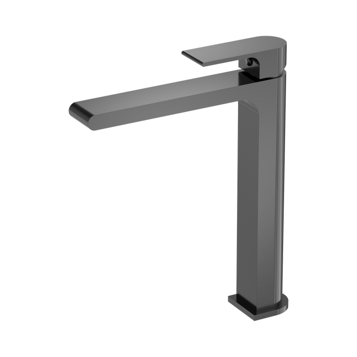 Nero Bianca Tall Basin Mixer CP Gun Metal
