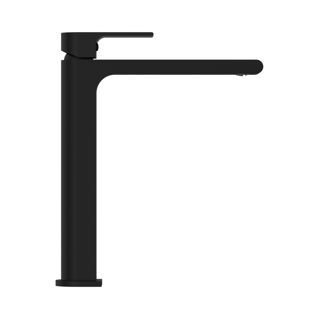 Nero Bianca Tall Basin Mixer CP Matte Black