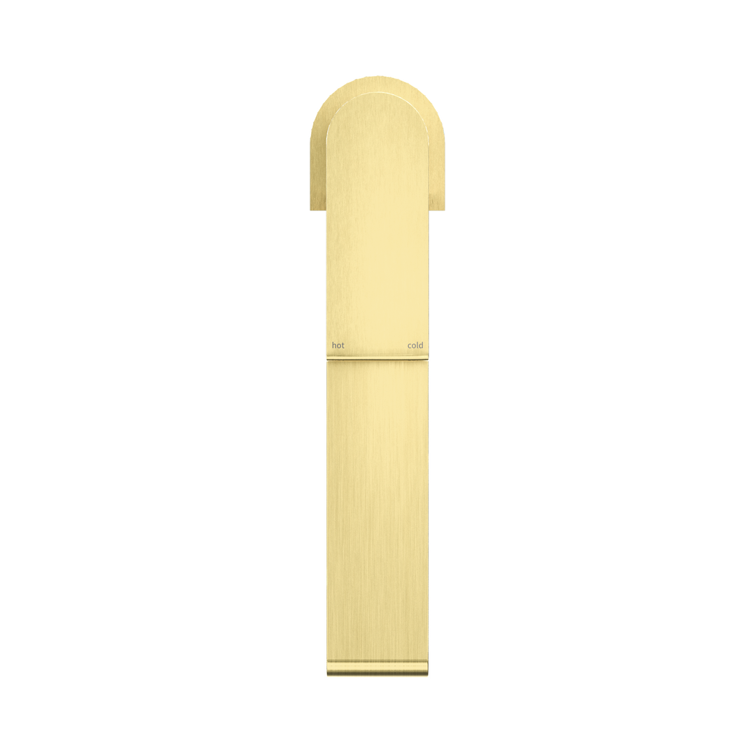 Nero Bianca Mid Tall Basin Mixer Brushed Gold