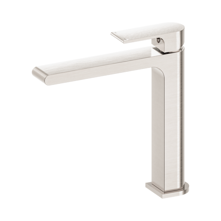 Nero Bianca Mid Tall Basin Mixer Brushed Nickel