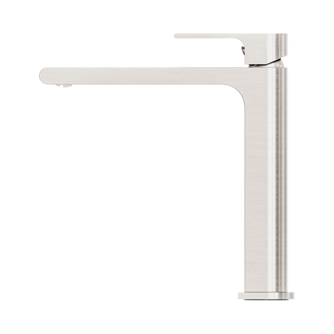 Nero Bianca Mid Tall Basin Mixer Brushed Nickel