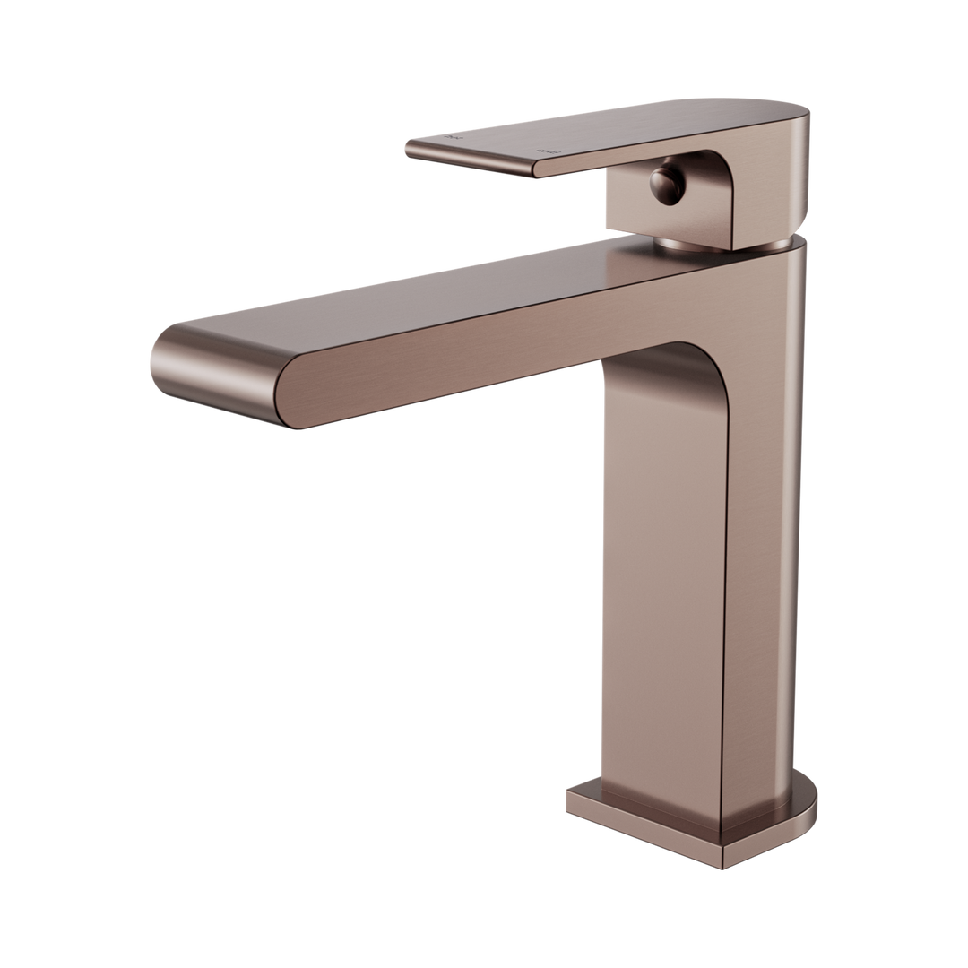 Nero Bianca Basin Mixer Straight Spout BB Brushed Bronze