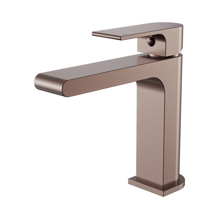Nero Bianca Basin Mixer Straight Spout BB Brushed Bronze