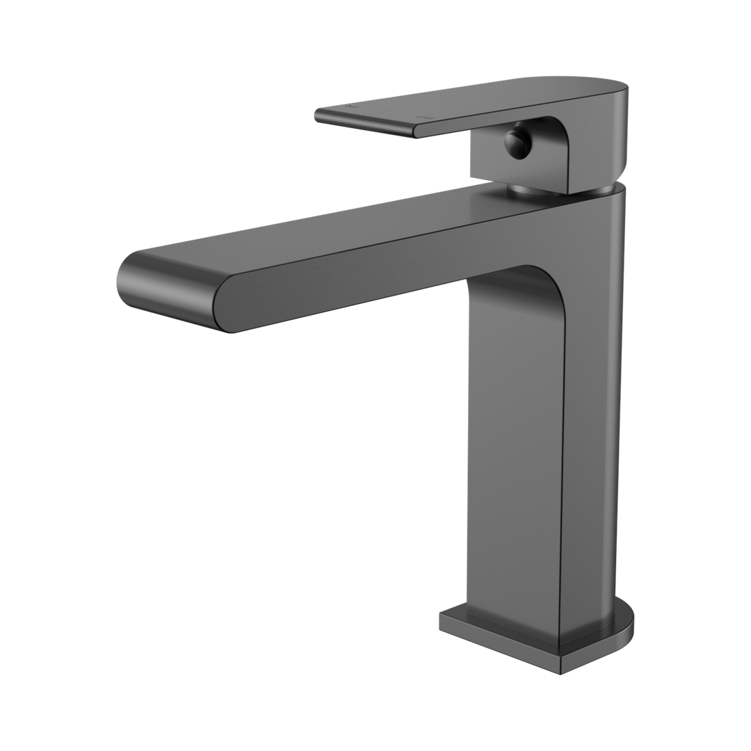 Nero Bianca Basin Mixer Straight Spout BB Gun Metal