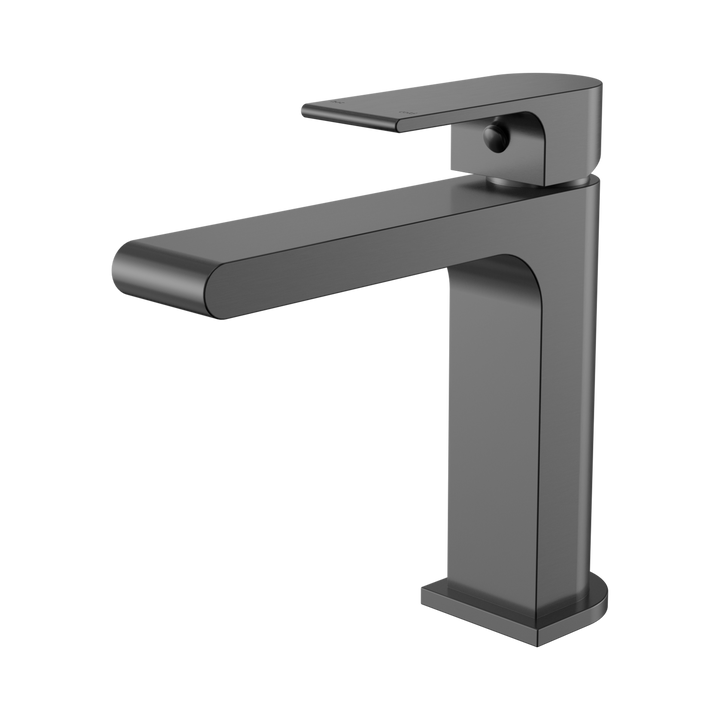 Nero Bianca Basin Mixer Straight Spout BB Gun Metal