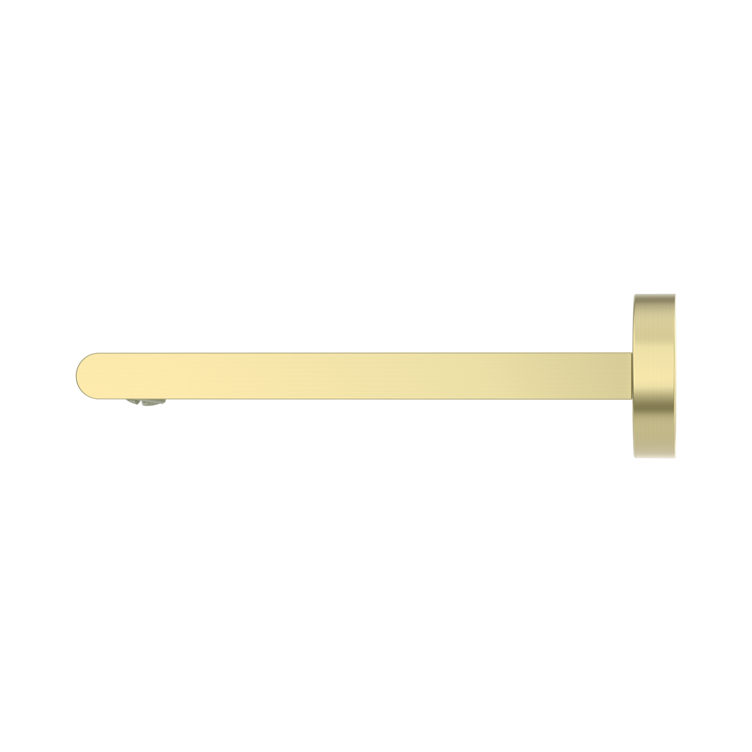 Nero Bianca Fixed Bath Spout Only 200mm Brushed Gold
