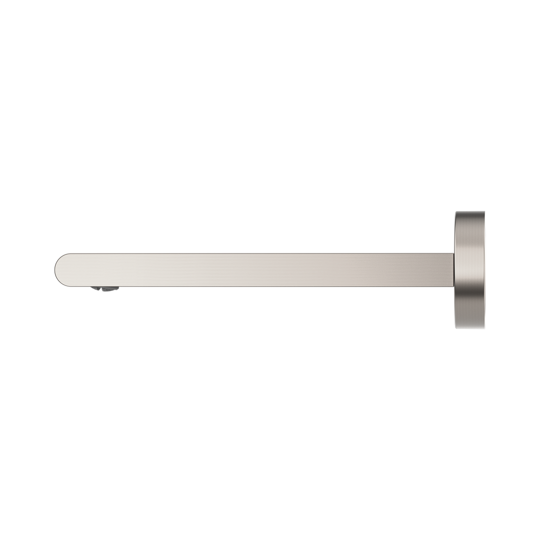 Nero Bianca Fixed Bath Spout Only 200mm Brushed Nickel