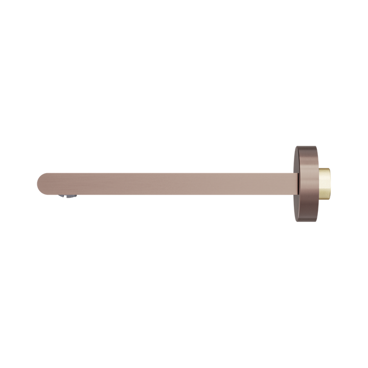 Nero Bianca Fixed Bath Spout Only 200mm Brushed Bronze