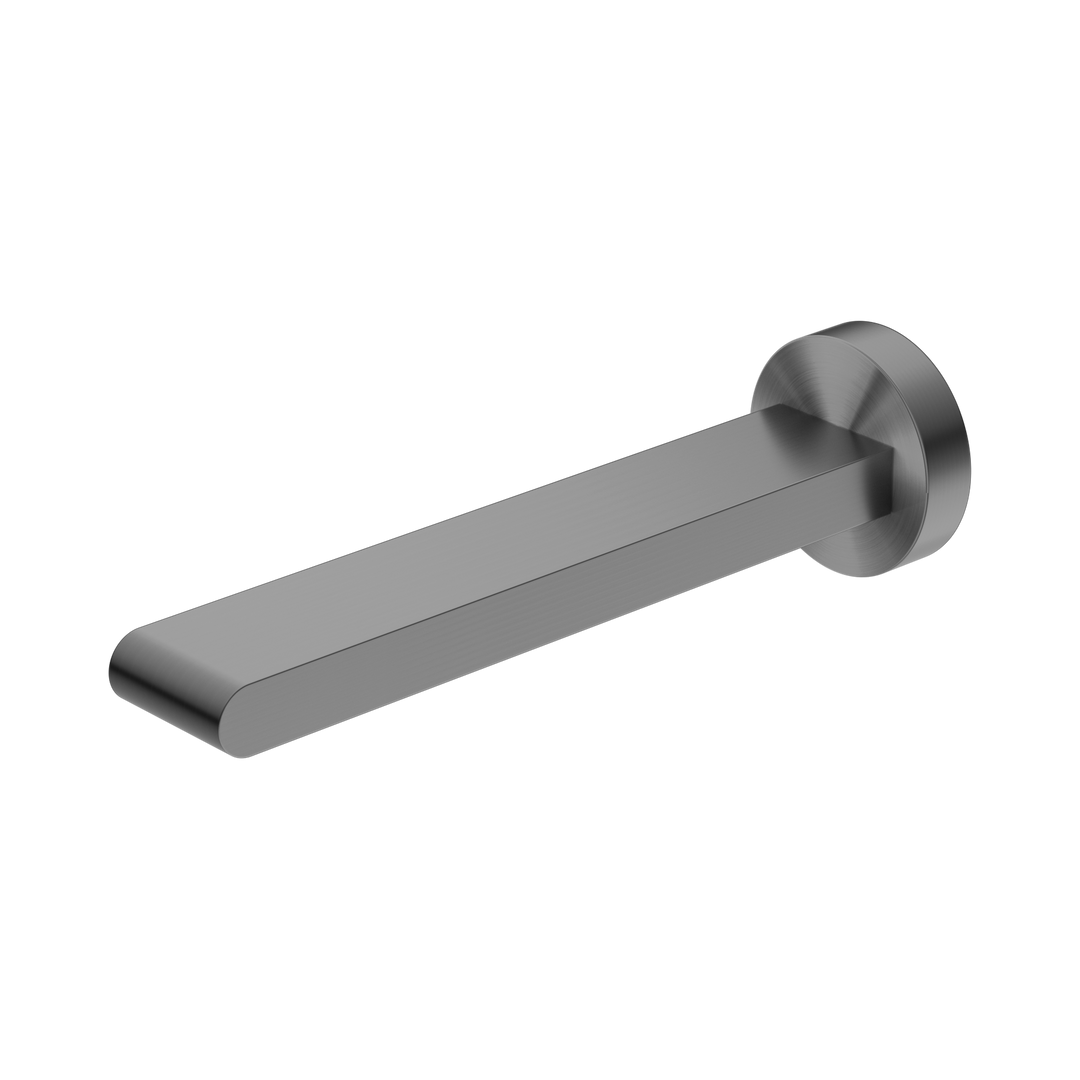 Nero Bianca Fixed Bath Spout Only 200mm Gun Metal