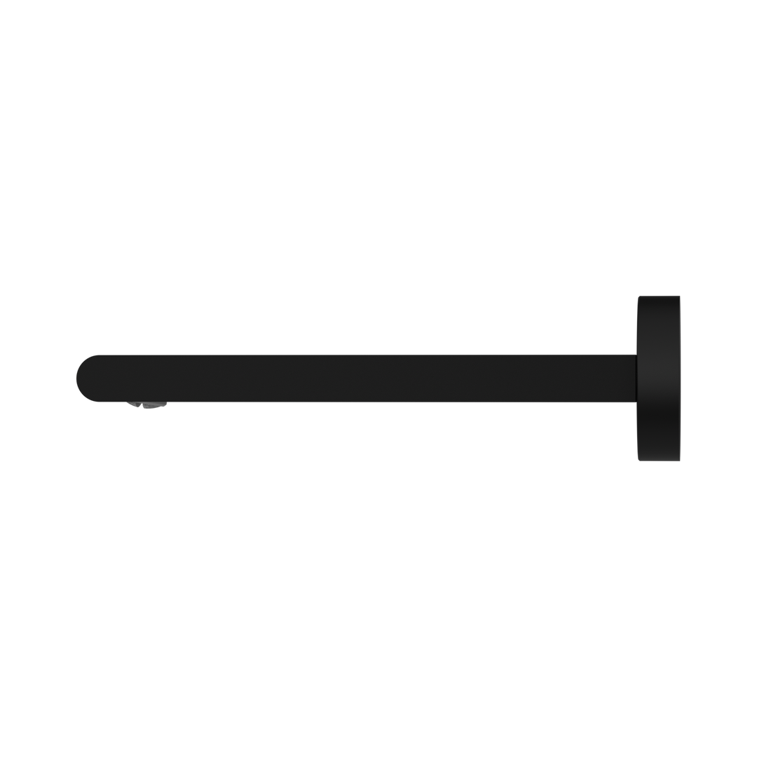 Nero Bianca Fixed Bath Spout Only 200mm Matte Black