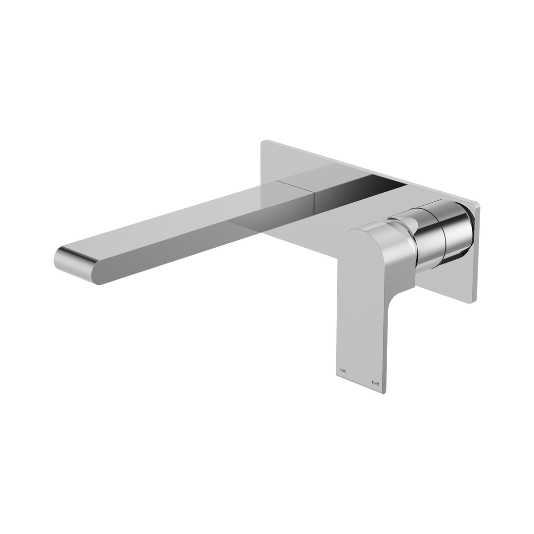 Nero Bianca Wall Basin/Bath Mixer 187mm BB Chrome