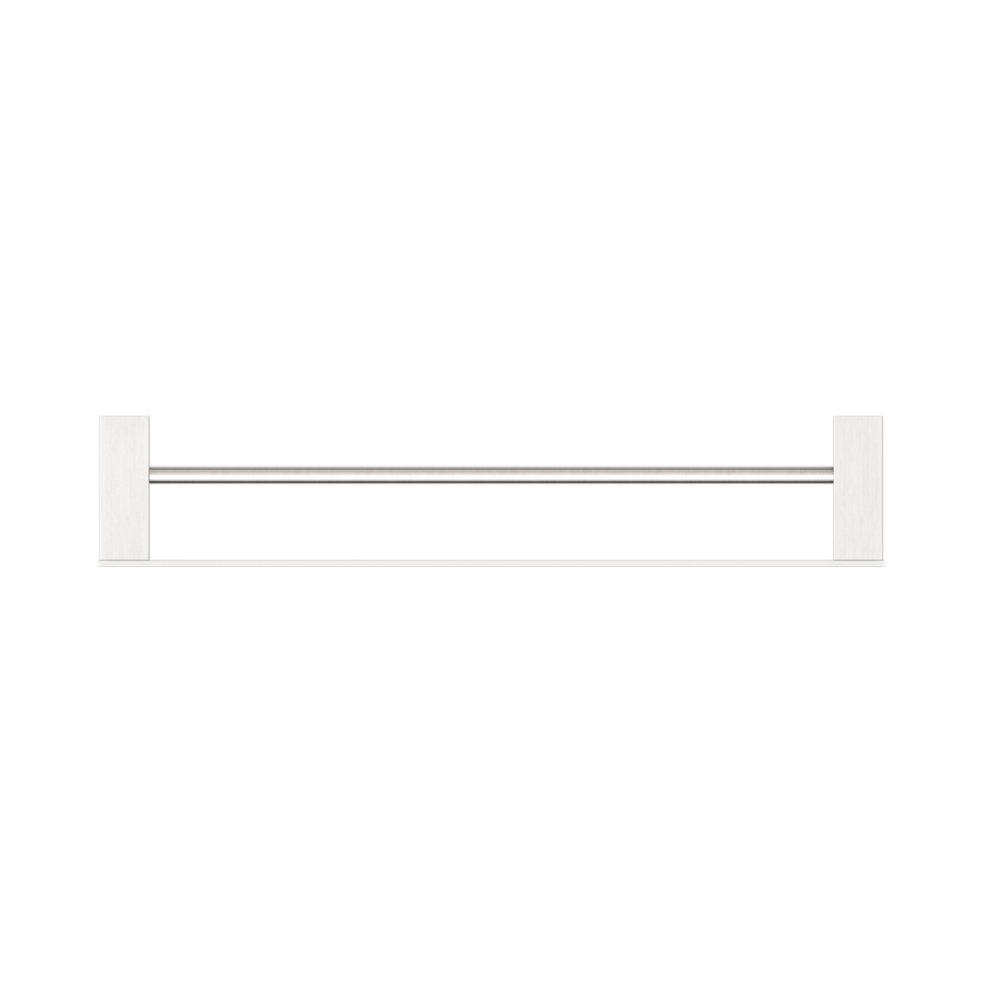 Nero Celia Double Towel Rail 600mm Brushed Nickel