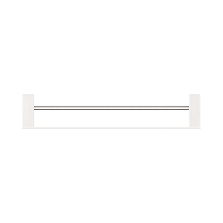 Nero Celia Double Towel Rail 600mm Brushed Nickel