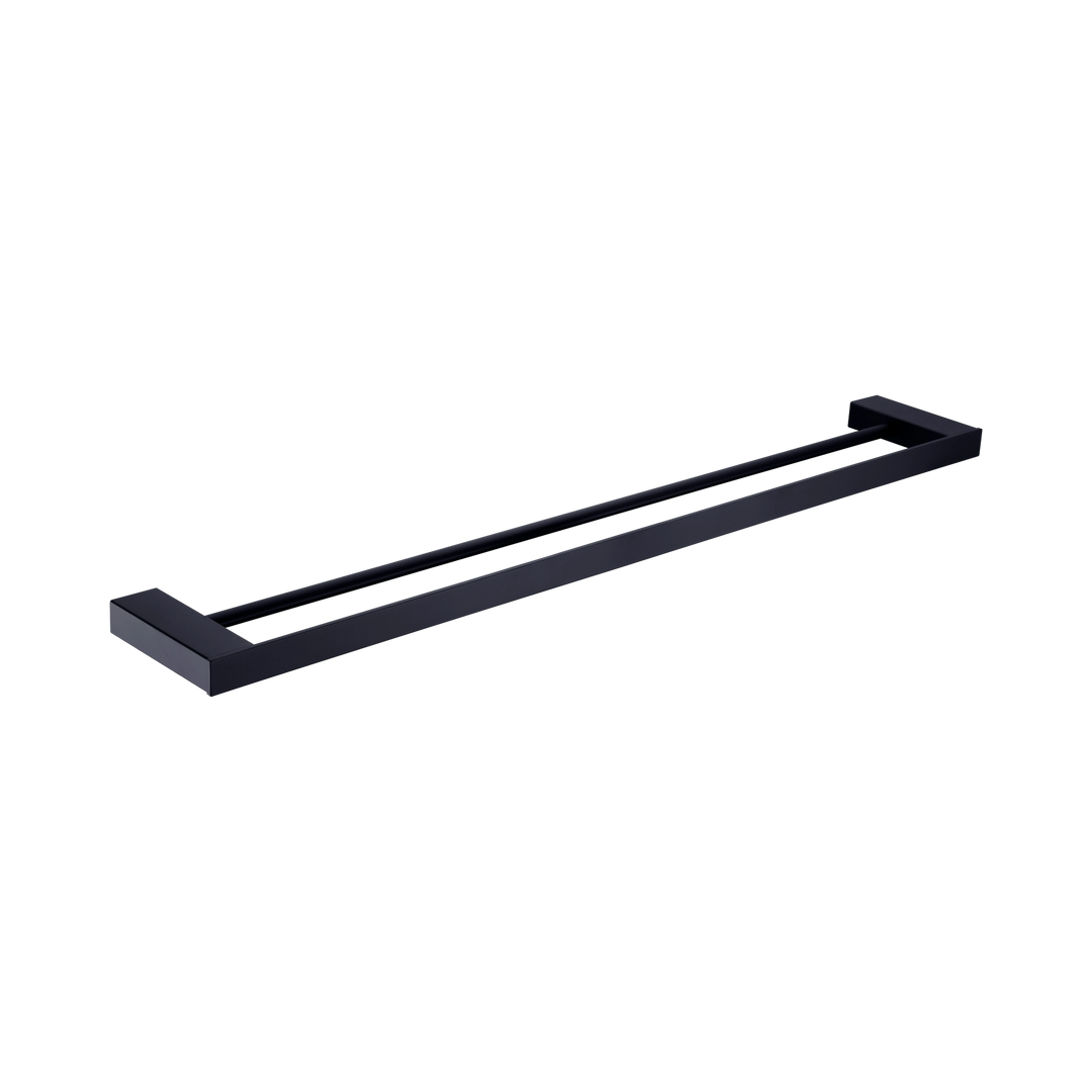 Nero Celia Double Towel Rail 600mm Matte Black