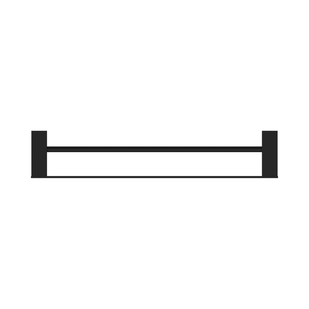 Nero Celia Double Towel Rail 600mm Matte Black