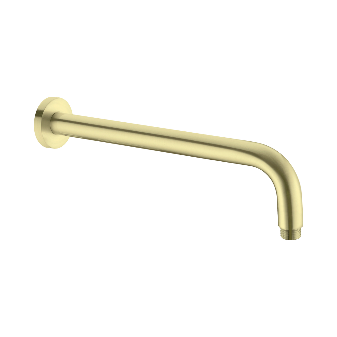 Nero Round Shower Arm 330mm BB Brushed Gold