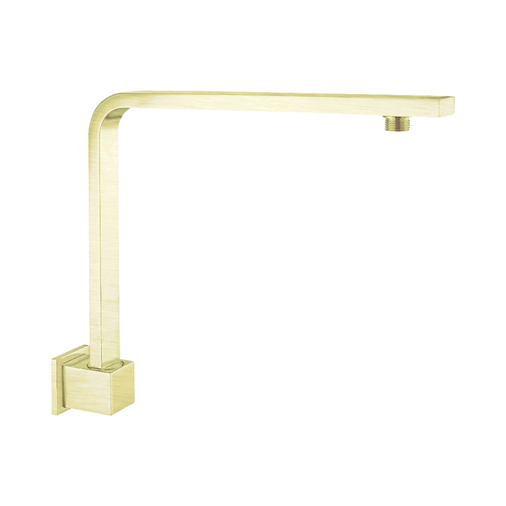 Nero Square Swivel Shower Arm CP Brushed Gold