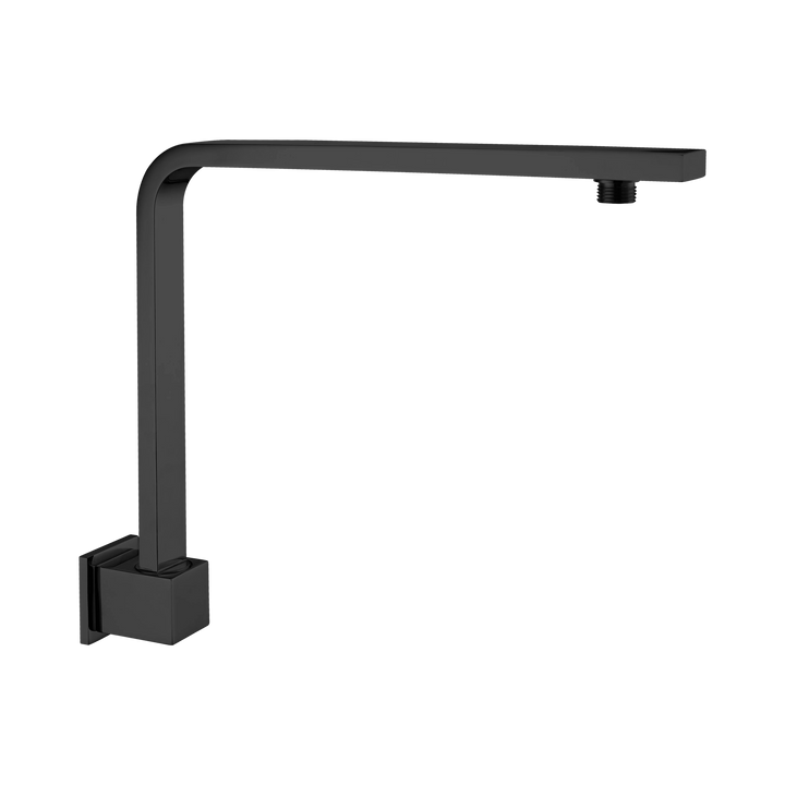 Nero Square Swivel Shower Arm CP Matte Black