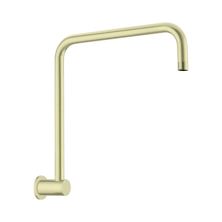 Nero Round Swivel Shower Arm Brushed Gold