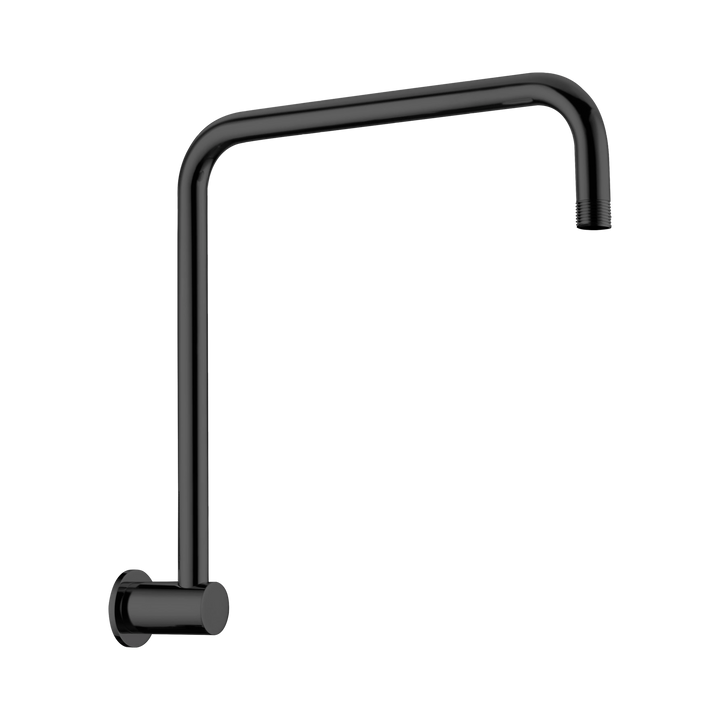 Nero Round Swivel Shower Arm Matte Black