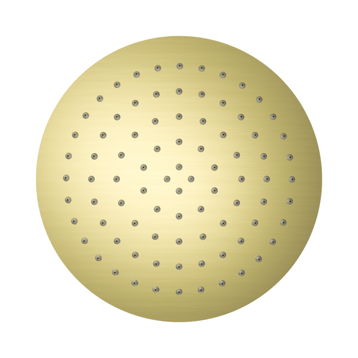 Nero 250mm Round SS Shower Head Brushed Gold