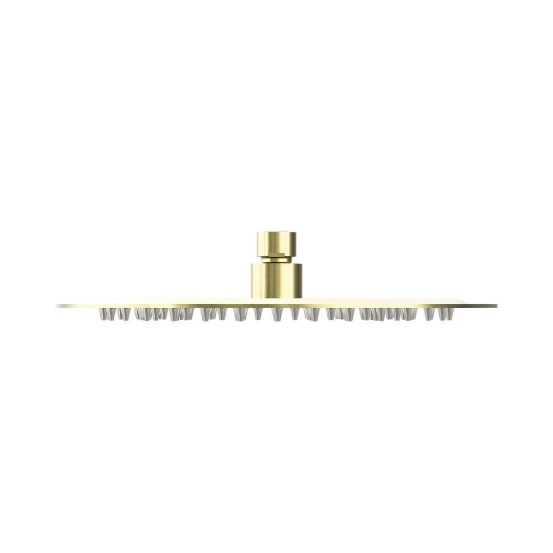 Nero 250mm Round SS Shower Head Brushed Gold