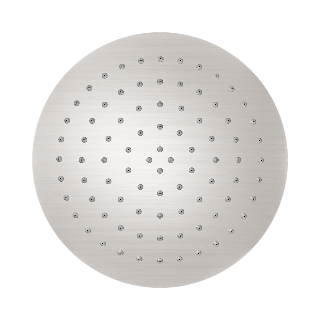 Nero 250mm Round SS Shower Head Brushed Nickel