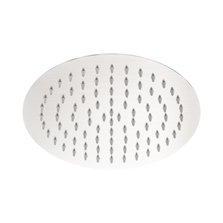 Nero 250mm Round SS Shower Head Brushed Nickel