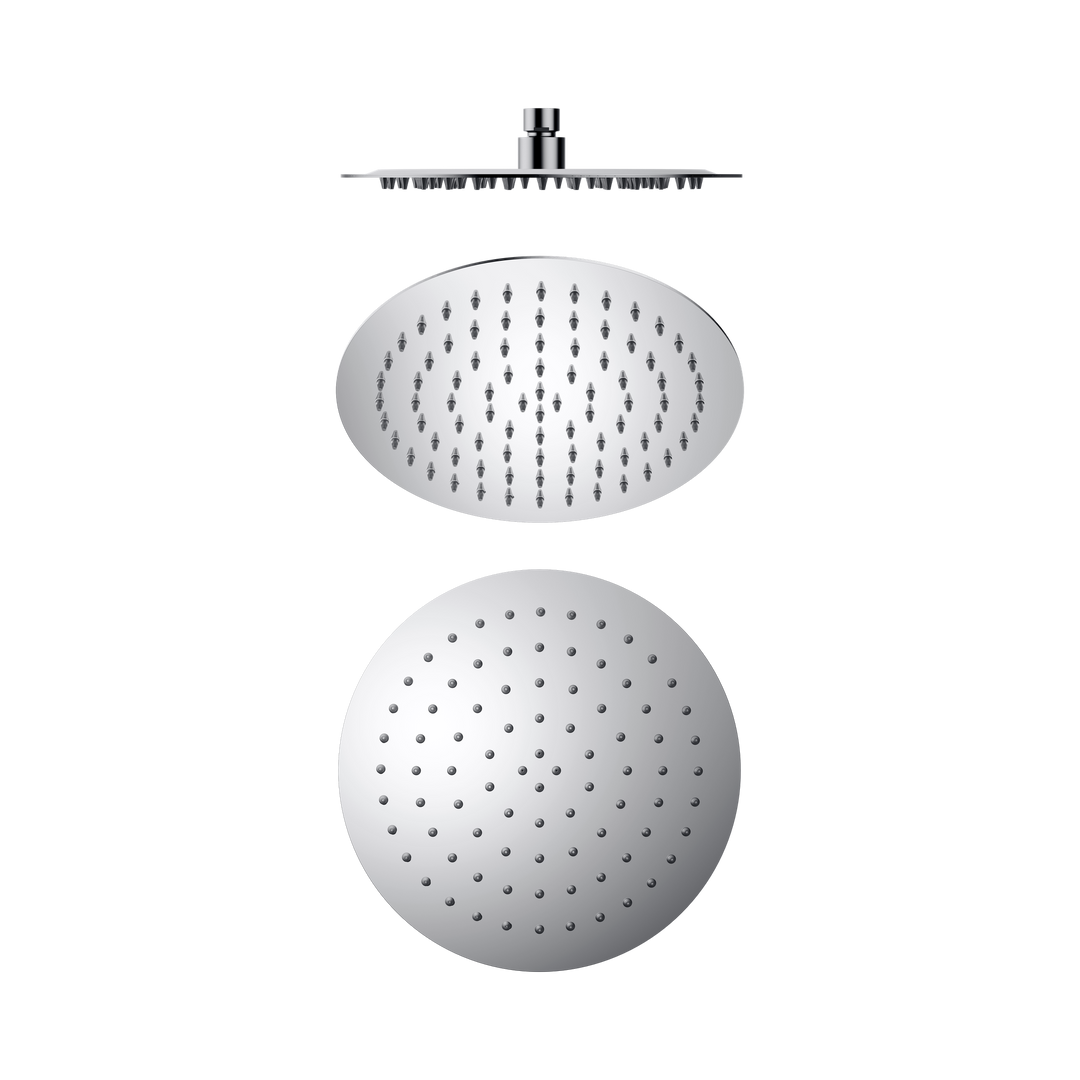 Nero 250mm Round SS Shower Head Chrome