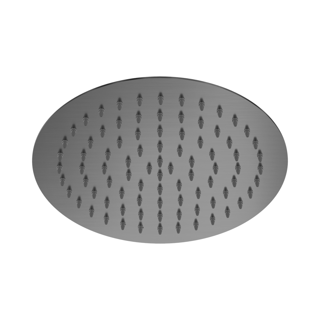 Nero 250mm Round SS Shower Head Gun Metal