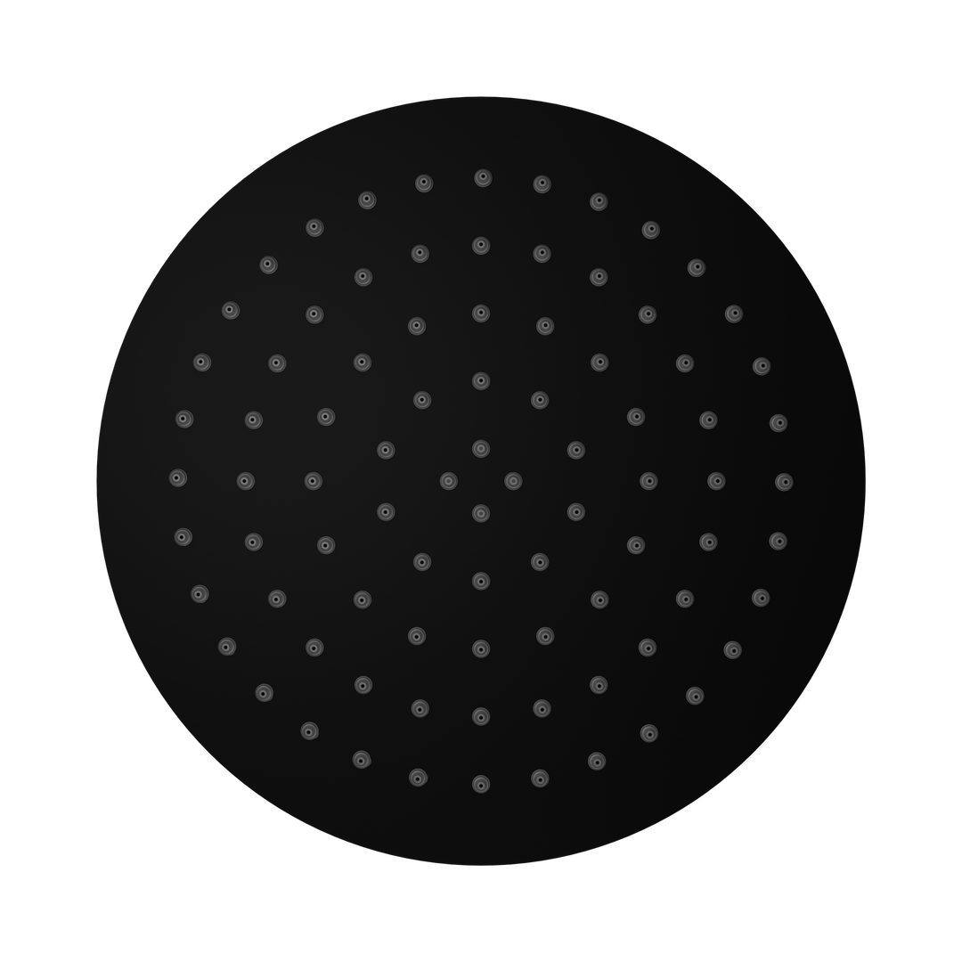 Nero 250mm Round SS Shower Head Matte Black