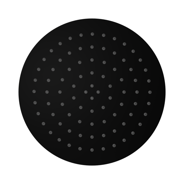 Nero 250mm Round SS Shower Head Matte Black