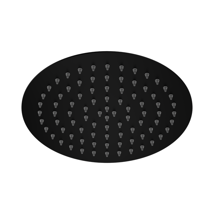Nero 250mm Round SS Shower Head Matte Black