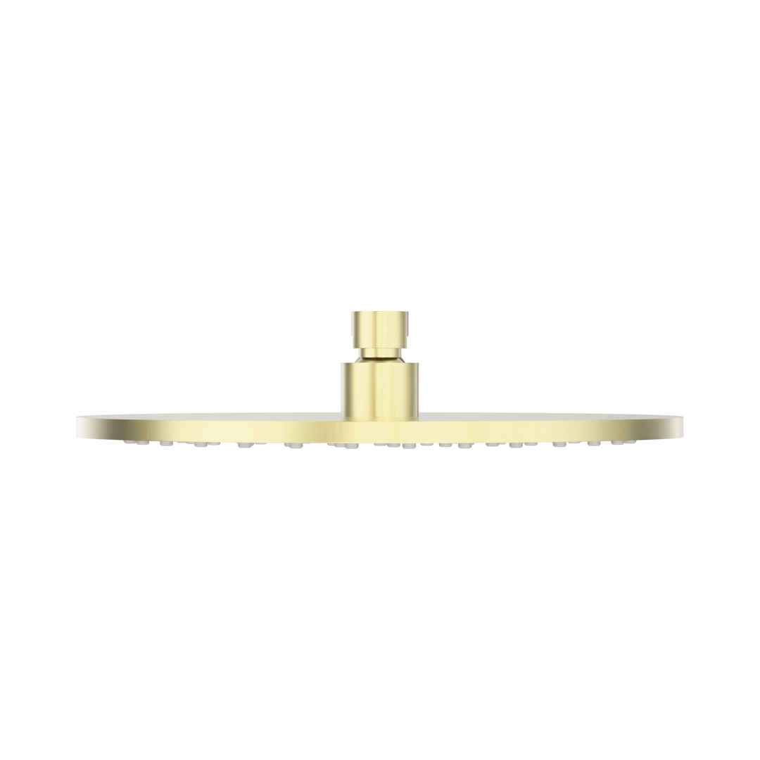 Nero 250mm Round Metal Shower Head II Brushed Gold
