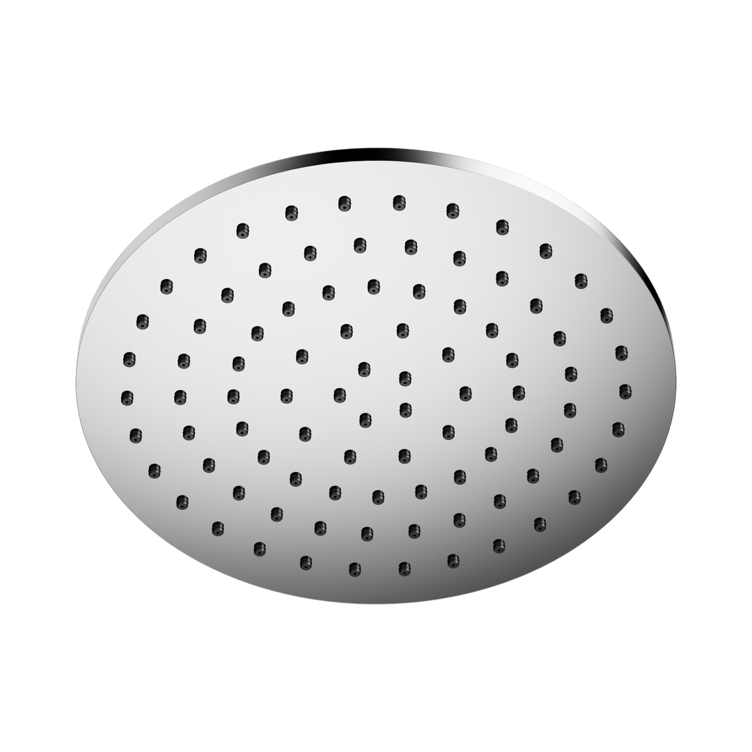 Nero 250mm Round Metal Shower Head II Chrome
