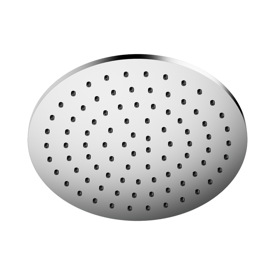 Nero 250mm Round Metal Shower Head II Chrome