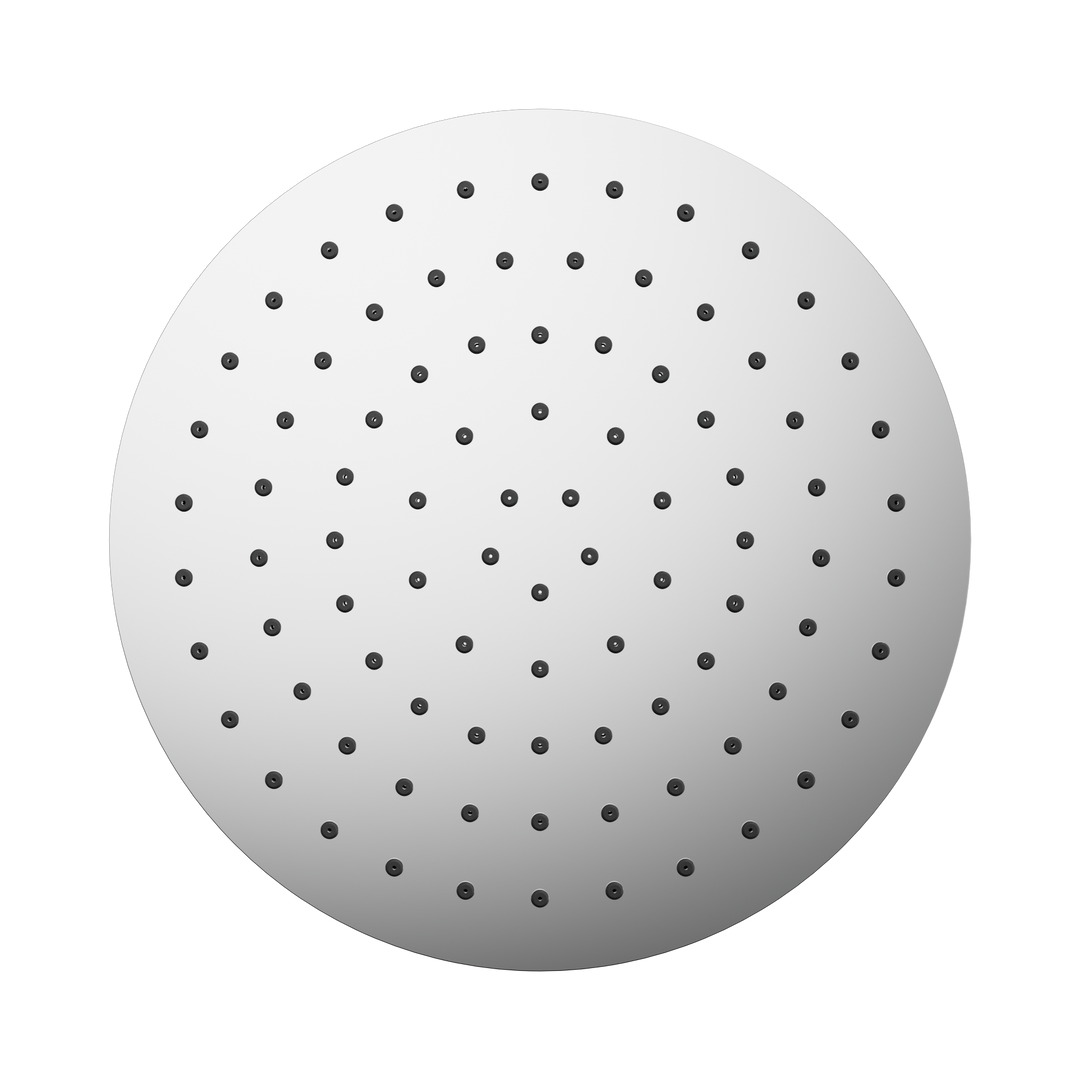Nero 250mm Round Metal Shower Head II Chrome