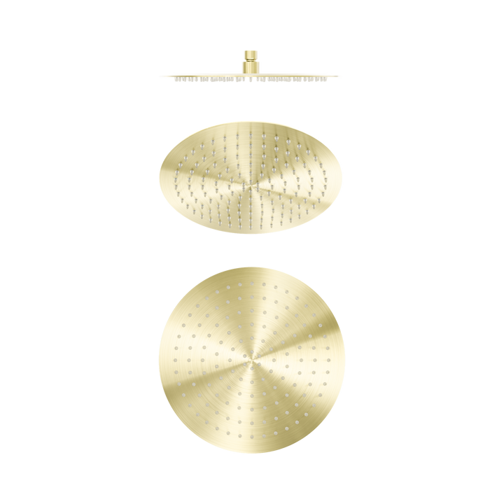 Nero Zen 300mm Round Shower Head Brushed Gold