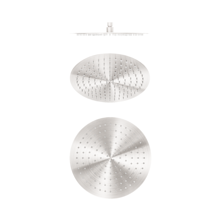 Nero Zen 300mm Round Shower Head Brushed Nickel