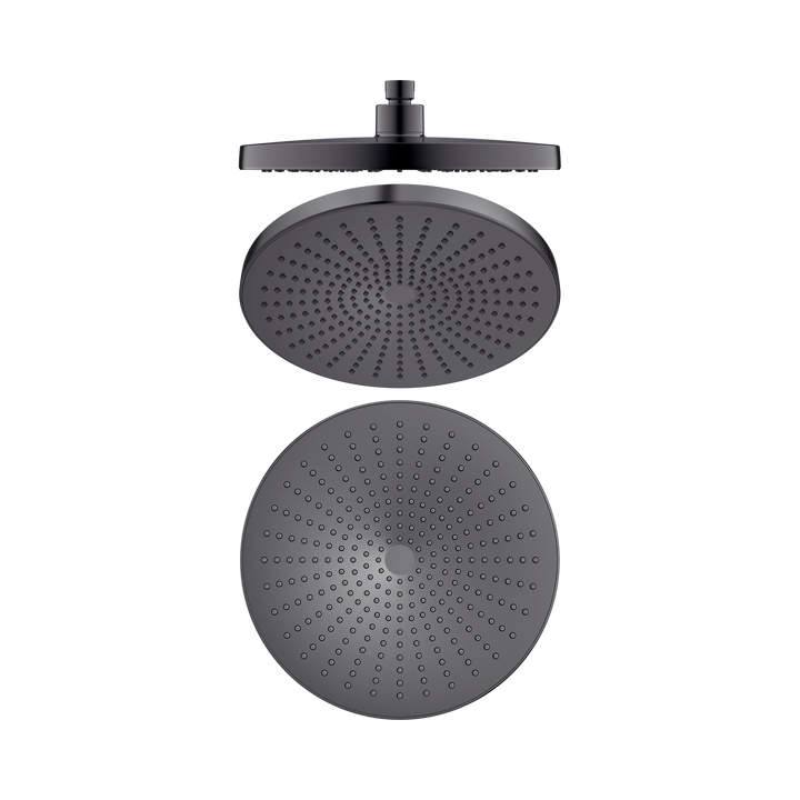 Nero Opal 250mm Shower Head BB Gun Metal
