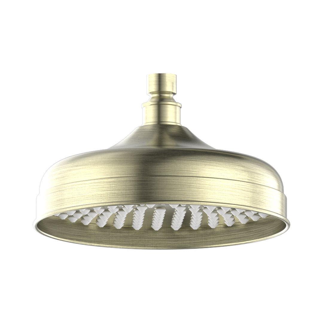 Nero York 200mm Shower Head Aged Brass