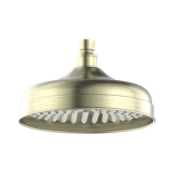 Nero York 200mm Shower Head Aged Brass