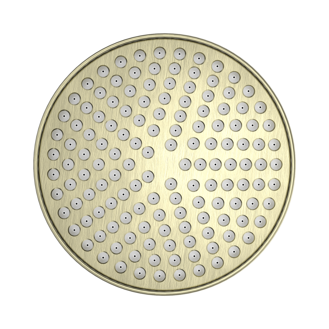 Nero York 200mm Shower Head Aged Brass