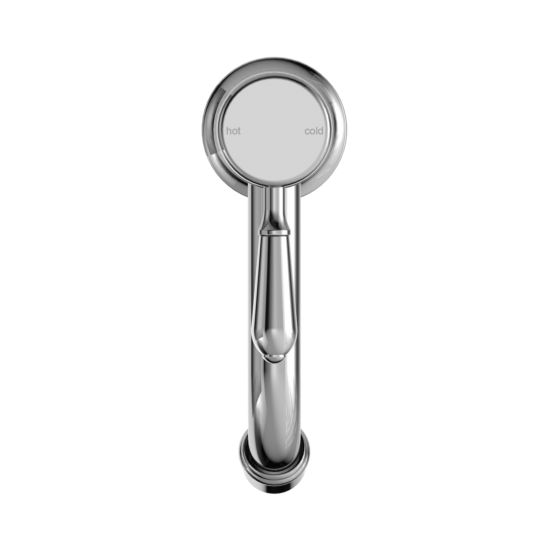 Nero York Straight Basin Mixer w/ Metal Lever Chrome
