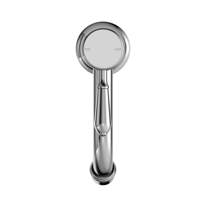 Nero York Straight Basin Mixer w/ Metal Lever Chrome