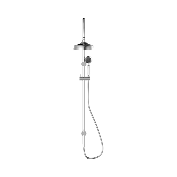 Nero York Twin Shower w/ Porcelain Hand Shower CP Chrome