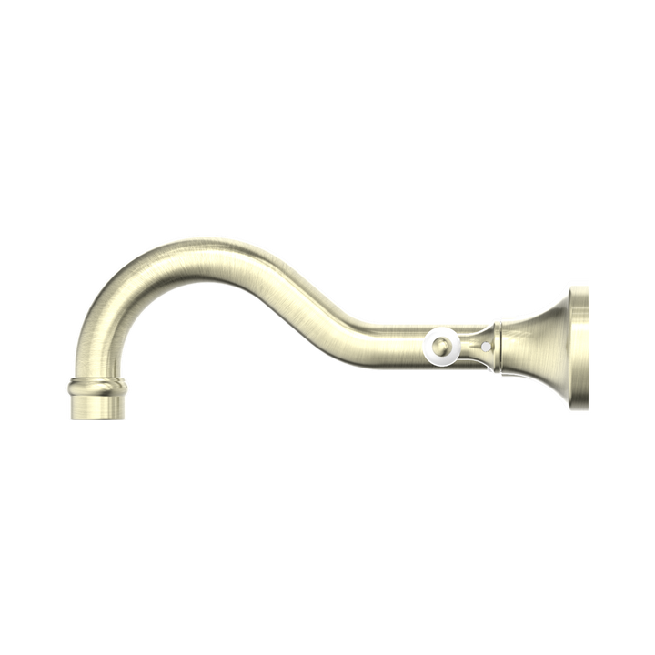 Nero York Wall Basin Set w/ Porcelain Lever Aged Brass