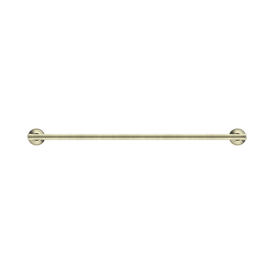 Nero York Double Towel Rail 600mm CP Aged Brass